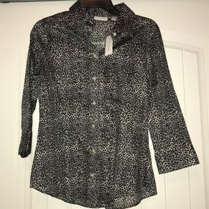 Leopard print blouse